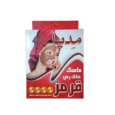 ماسک خاک رس قرمز مدیا